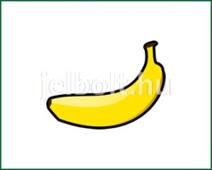 Banán matrica + címke csomag 1. típus