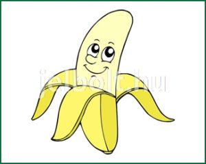 Banán matrica + címke csomag 2. típus