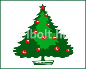 Karácsonyfa matrica + címke csomag 1. típus