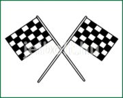 Zászló (kockás) matrica + címke csomag 2. típus