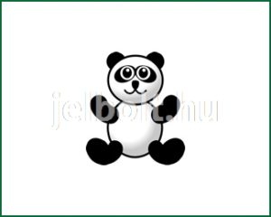 Panda matrica + címke csomag 1. típus
