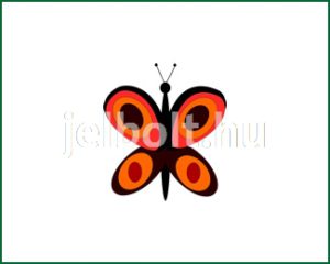 Pillangó (lepke) matrica + címke csomag 2. típus