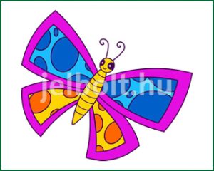 Pillangó (lepke) matrica + címke csomag 12. típus