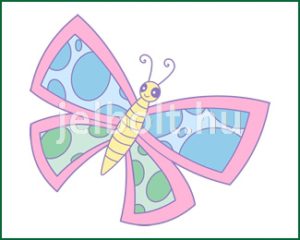 Pillangó (lepke) matrica + címke csomag 13. típus