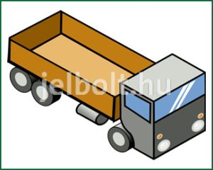 Teherautó (kamion) matrica + címke csomag 1. típus