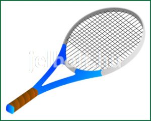 Teniszütő matrica + címke csomag 1. típus