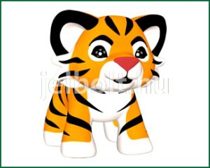 Tigris matrica + címke csomag 2. típus