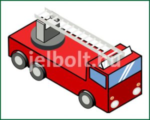 Tűzoltó autó matrica + címke csomag 1. típus