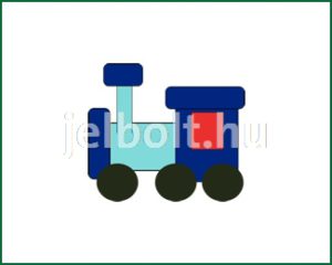 Vonat (mozdony) matrica + címke csomag 1. típus