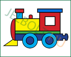 Vonat (mozdony) matrica + címke csomag 7. típus