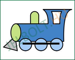 Vonat (mozdony) matrica + címke csomag 9. típus