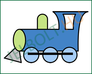 Vonat (mozdony) matrica + címke csomag 9