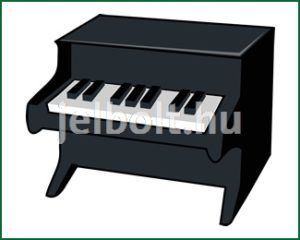 Zongora matrica + címke csomag 1. típus