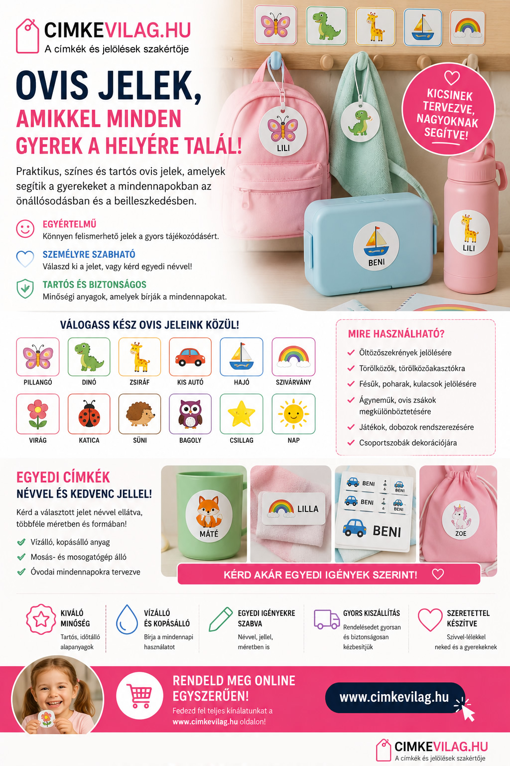Ovis jelek - amikkel minden gyerek a helyére talál